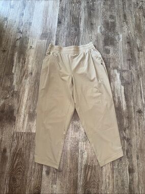 Apana Beige Elastic-Waist Chinos
